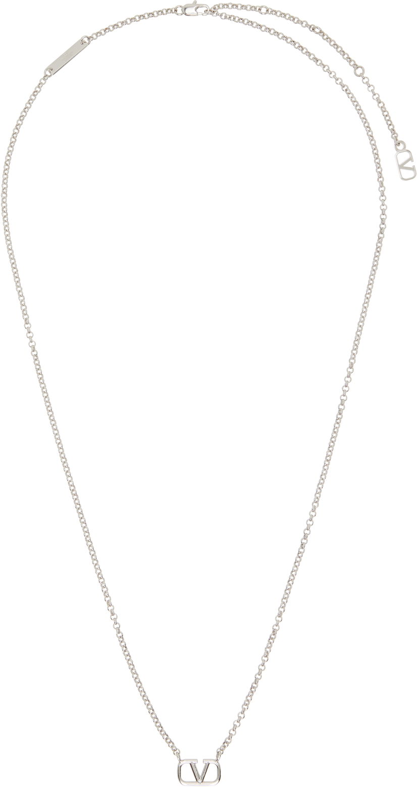 Колие Valentino Metal Chain VLogo Signature Necklace Металик | 6Y2J0N96MET