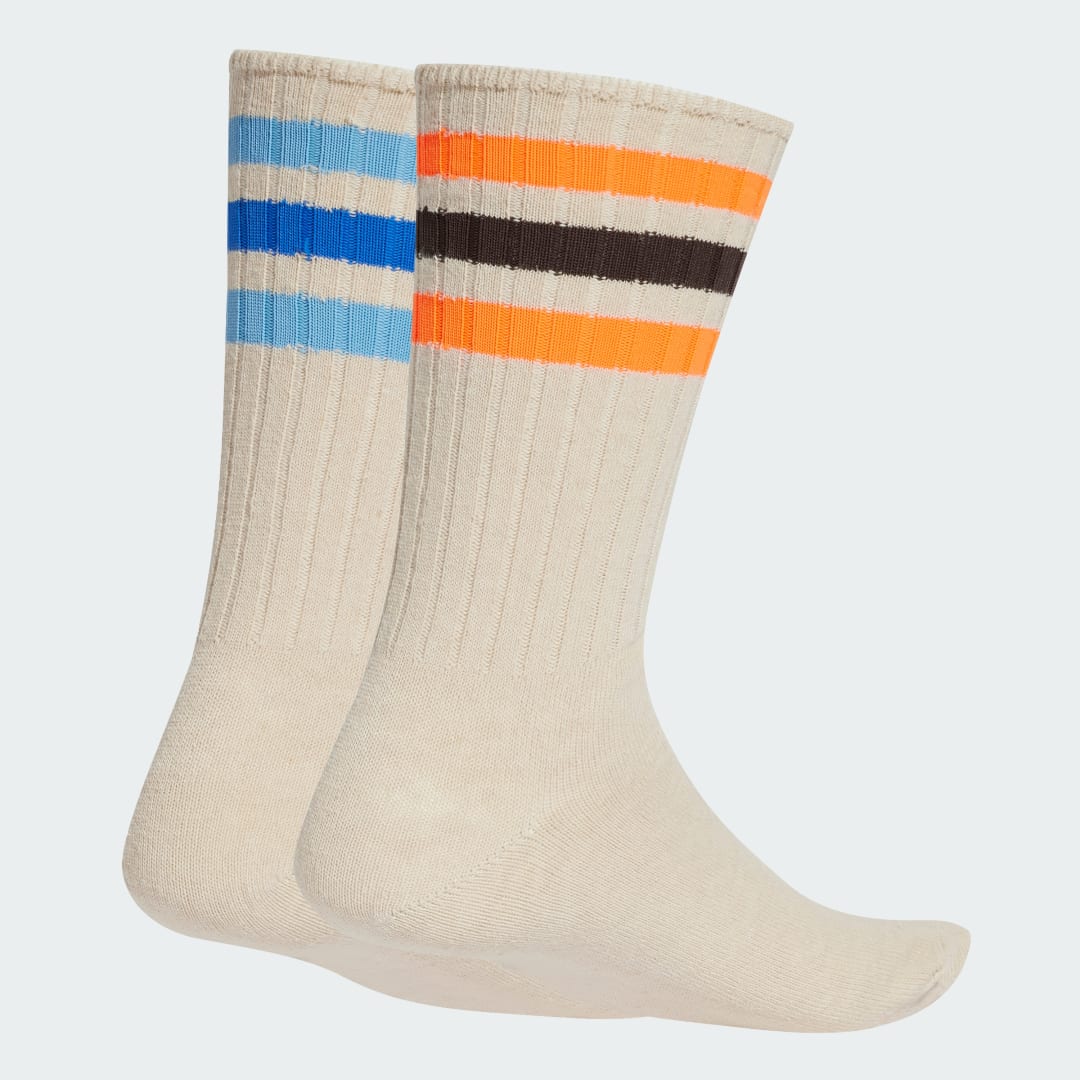 Чорапи adidas Performance Ribbed Crew Socks (2 Pairs) Бежово | JC8625, 0