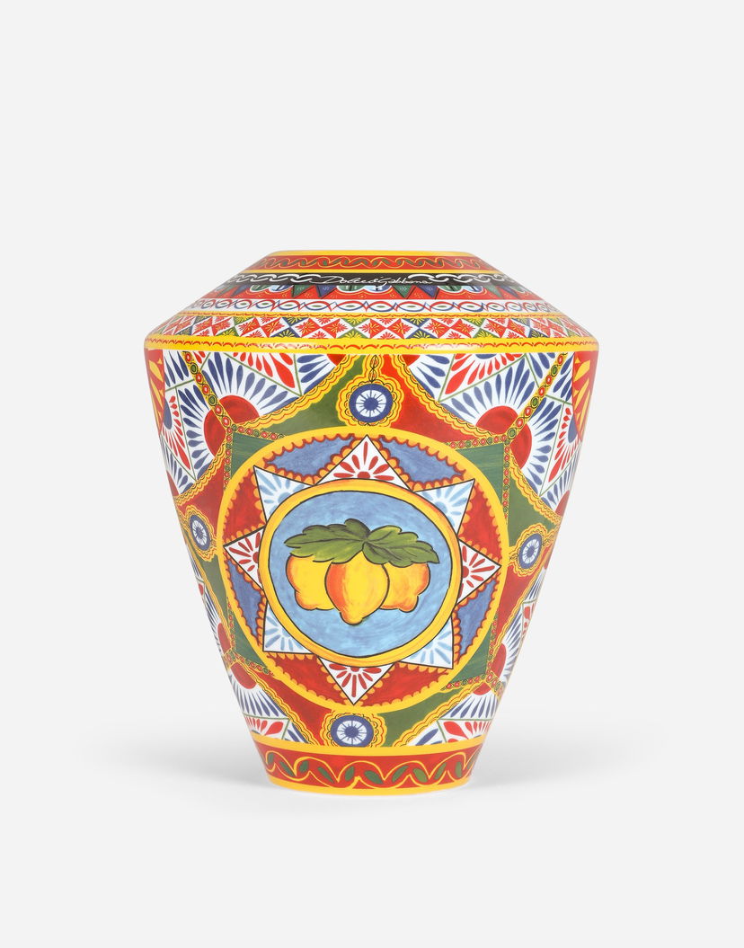 Домашен декор Dolce & Gabbana Dolce & Gabbana Large Amphora Porcelain Vase Многоцветен | TCC198TCAMVUC067