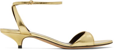 Аксесоари The Row The Row Vika Ankle Strap Kitten Heel Sandals Металик | F1583-M39, 0
