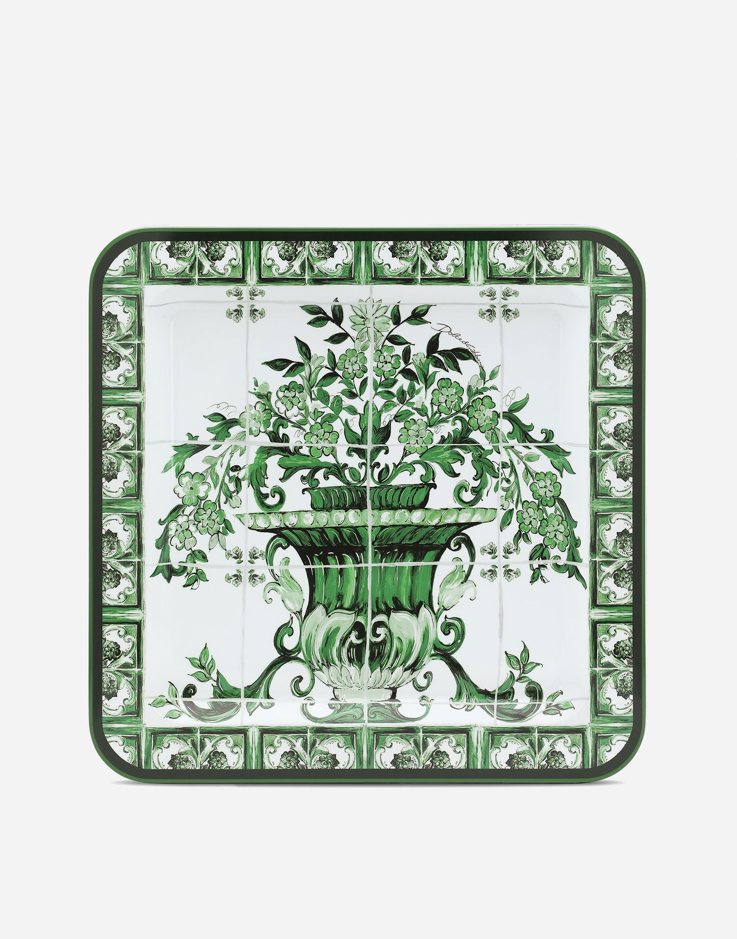 Домашен декор Dolce & Gabbana Dolce & Gabbana Medium Square Decorative Tray Зелено | TC0021TCA69UV003, 0