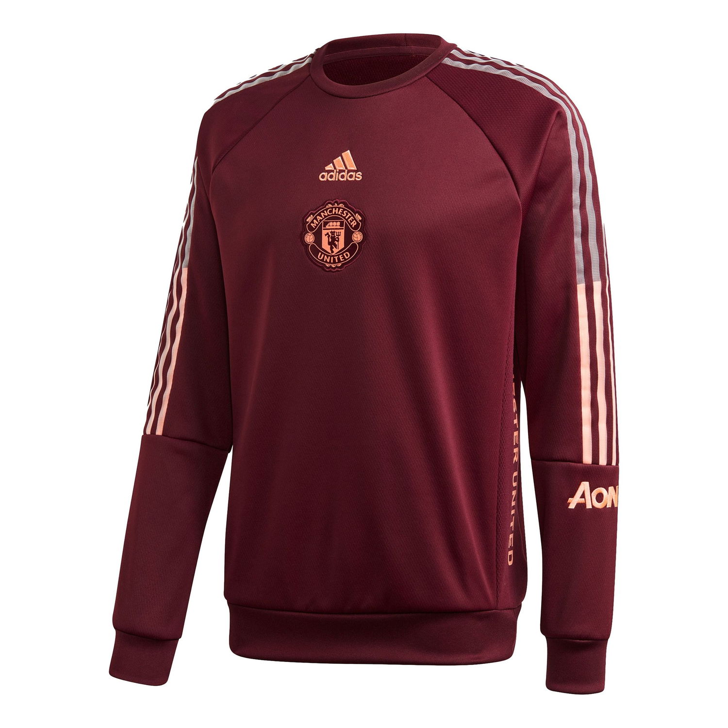 Пуловер adidas Originals Manchester United Travel Pullover Бургунди | FR3863, 0