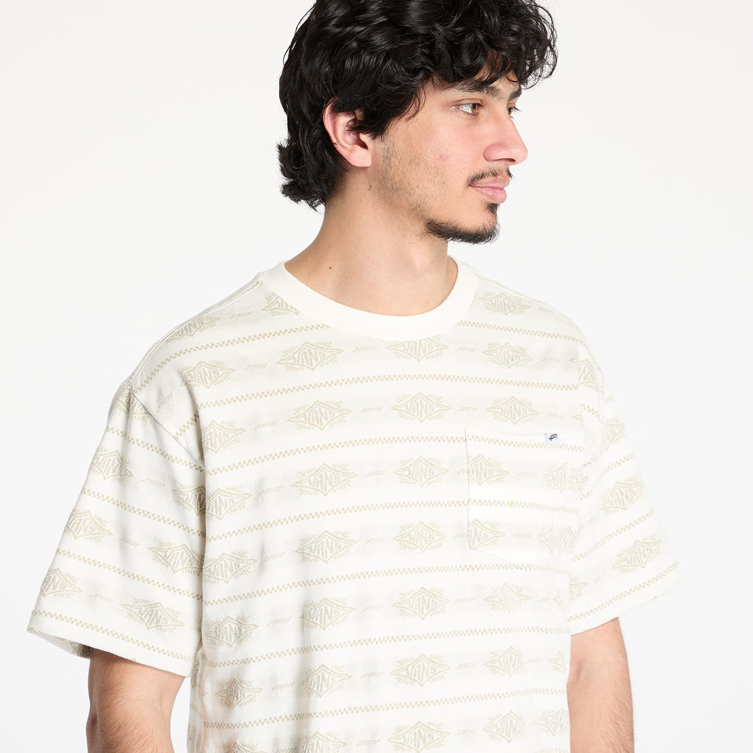 Тениска Vans Premium Shorebreak Knit T-Shirt XXL Бяло | VN000MGWFS8, 1
