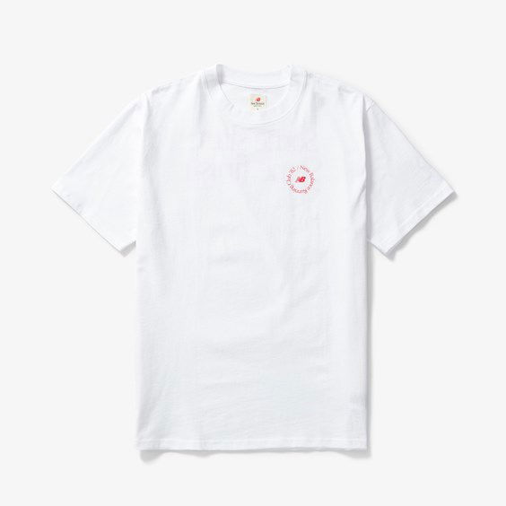 Тениска New Balance Made in USA Run Club Tee Бяло | MT23542_WT, 1