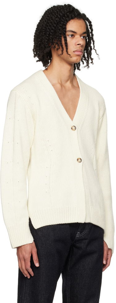 Пуловер Helmut Lang Helmut Lang Tailored Cardigan Бяло | N09HW705, 1