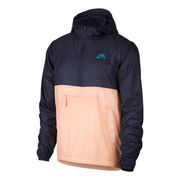 Splicing Design Half Zipper Hooded Jacket