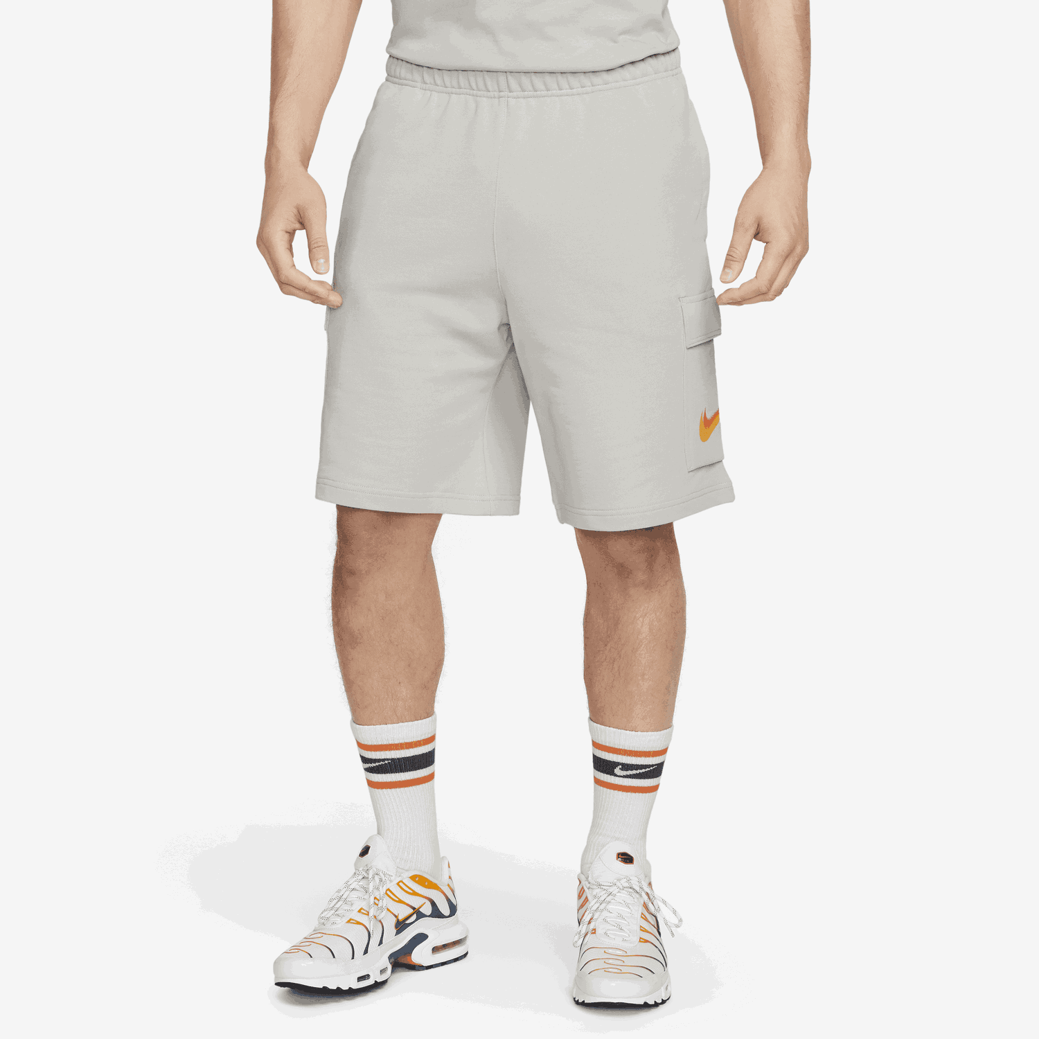 Къси панталони Nike Sportswear French Terry Cargo Shorts Сиво | FQ7160-077, 0