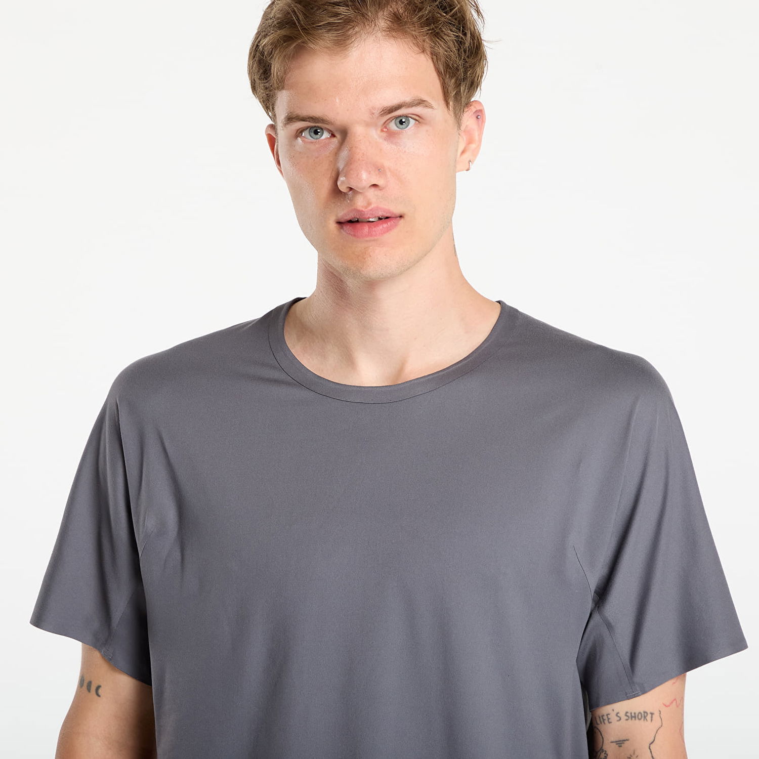 Тениска Y-3 Run Ss Tee Granite M Сиво | KB2330, 1