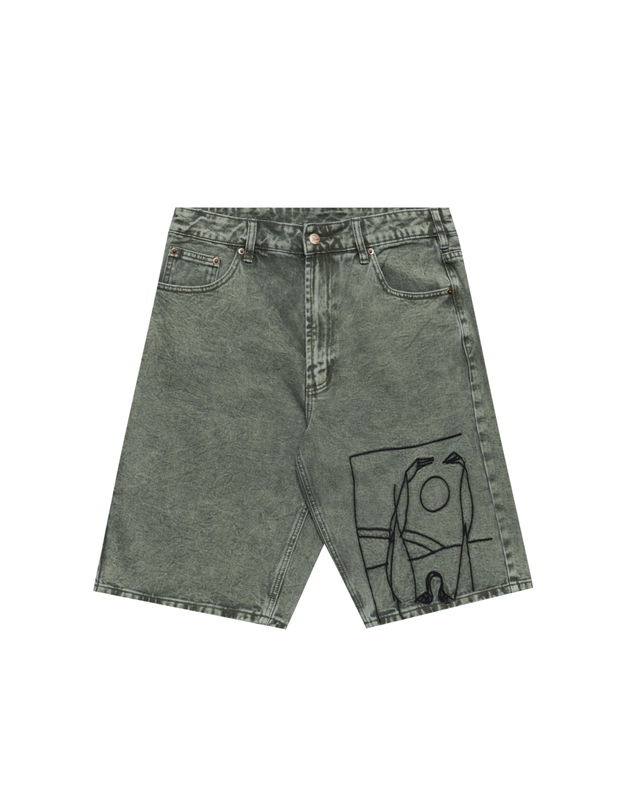 Parra Protect the Sun Denim Shorts