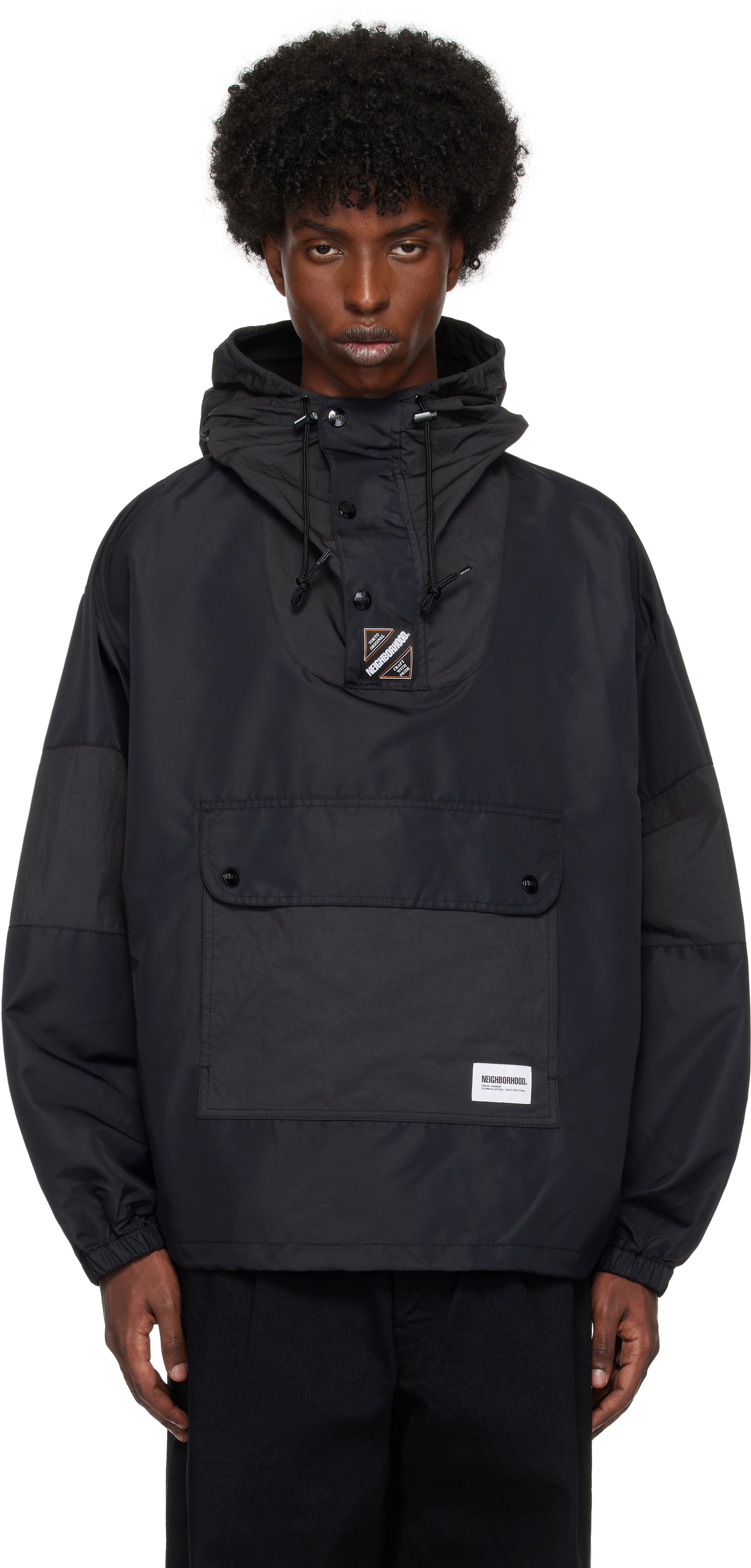 Ветровка Neighborhood Water-Repellent Anorak Черно | 242TSNH-JKM11, 0