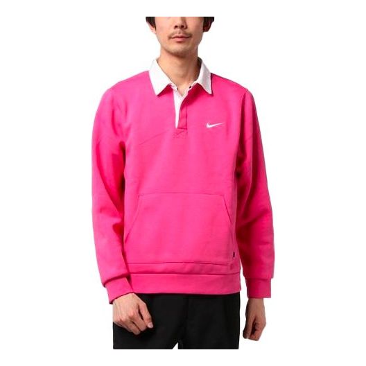 Поло тениска Nike SB SB Skate Fleece Rugby Shirt Розово | CN5675-674