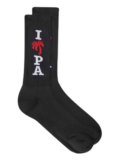 Чорапи Palm Angels I Love PA Sock Черно | PMRA001S23FAB0041001