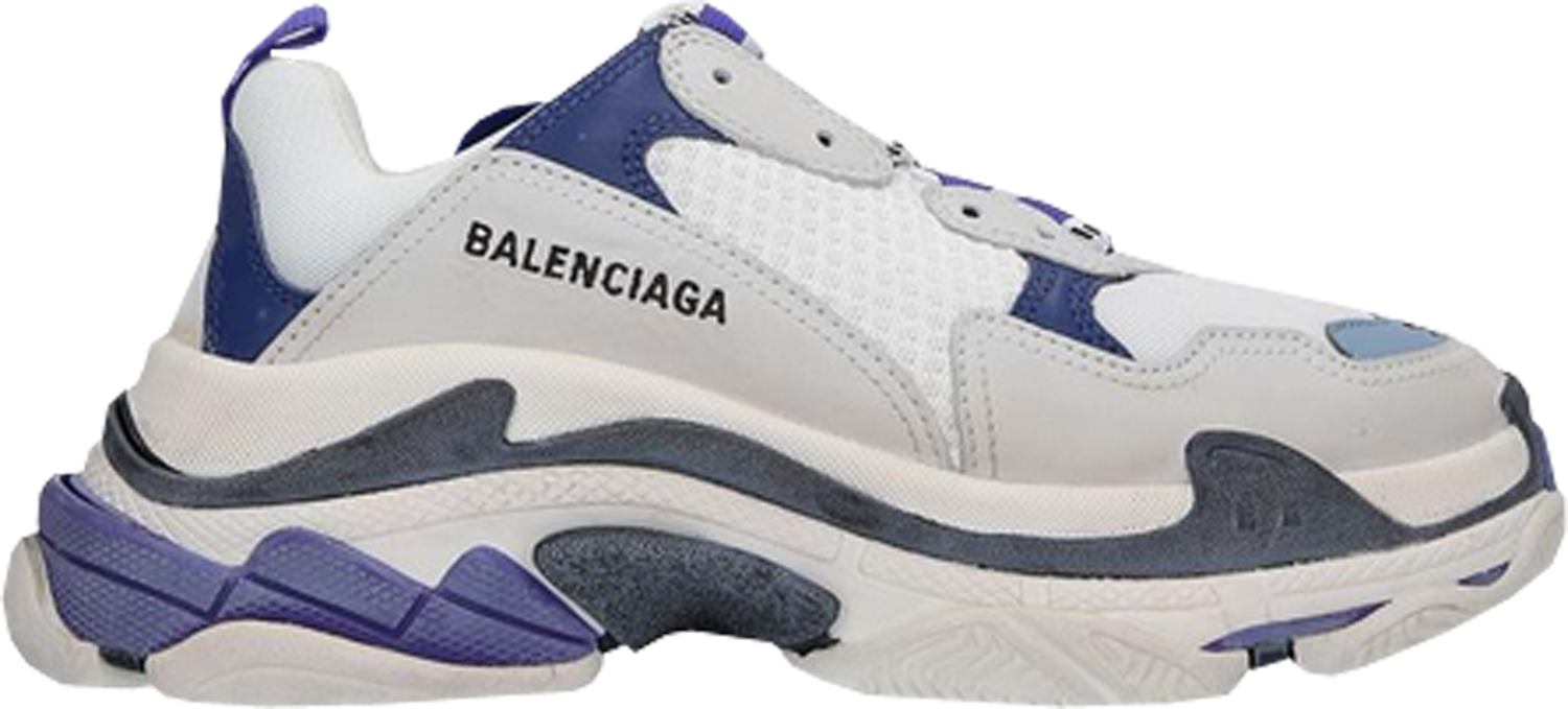 Кецове и обувки Balenciaga Triple S White Purple W Бяло | 541641 W09OF 9095, 0