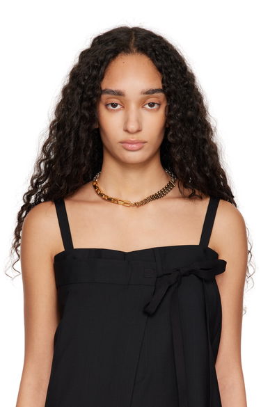 Колие Maison Margiela MM6 Maison Margiela Mixed Metal Chain Necklace Металик | SM6UU0071 P7214, 3