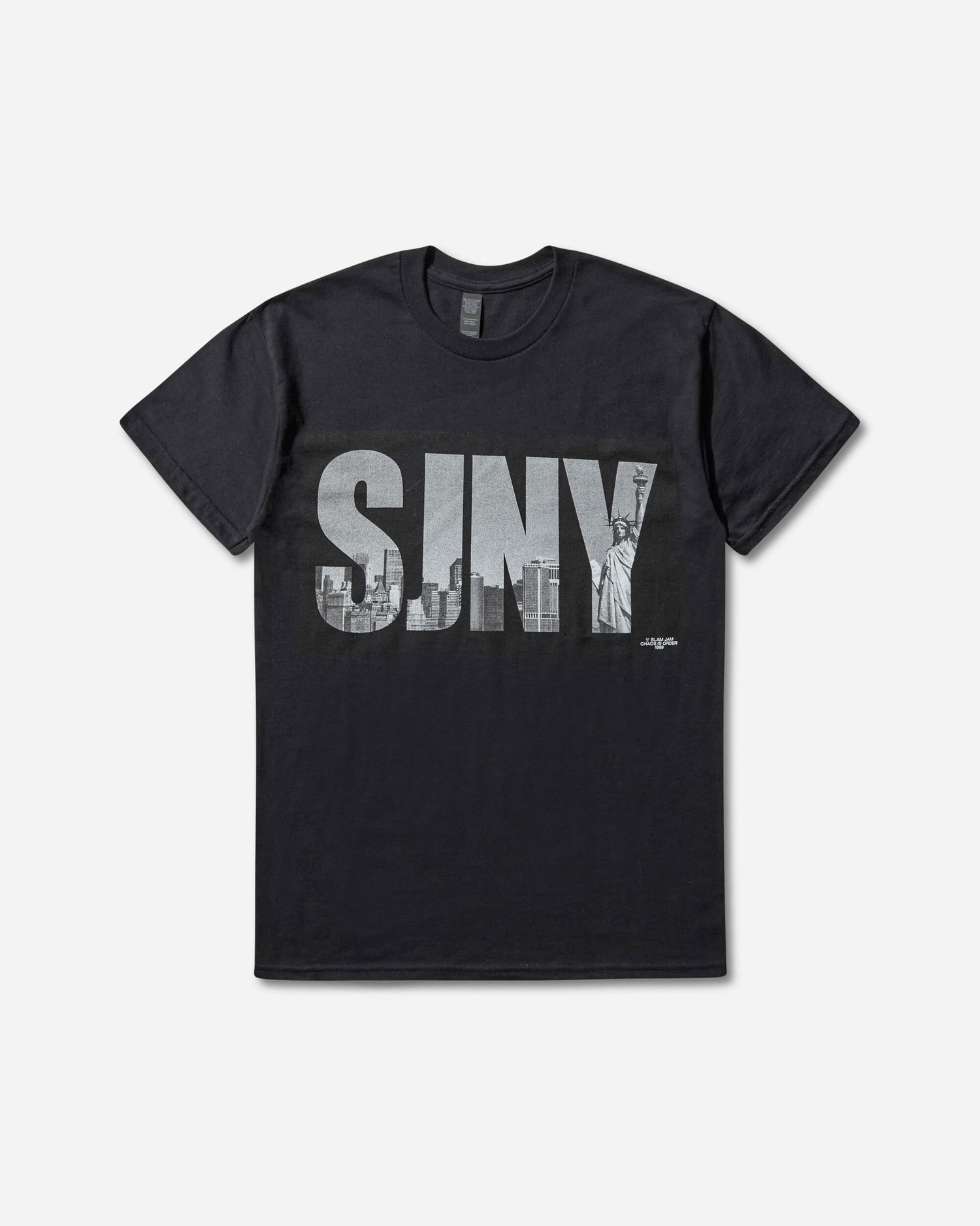 Тениска Slam Jam New York City Graphic T-Shirt SLAM JAM CHAOS IS ORDER Черно | SJNYCTEE2 BLK, 1