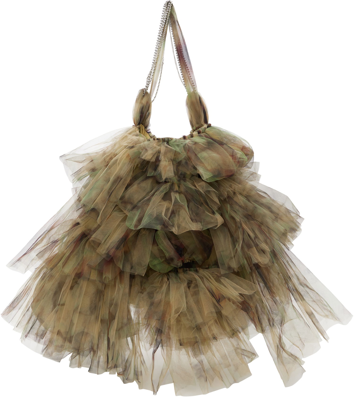 Голяма пазарска чанта Collina Strada Collina Strada Mist Tulle Tote Bag Кафяво | XX9020, 0