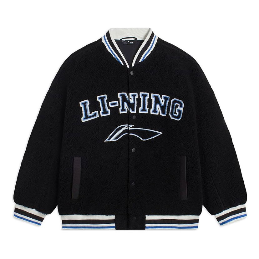 Яке бомбър Li-Ning Polar Fleece Baseball Jacket Черно | AFDSD31-3