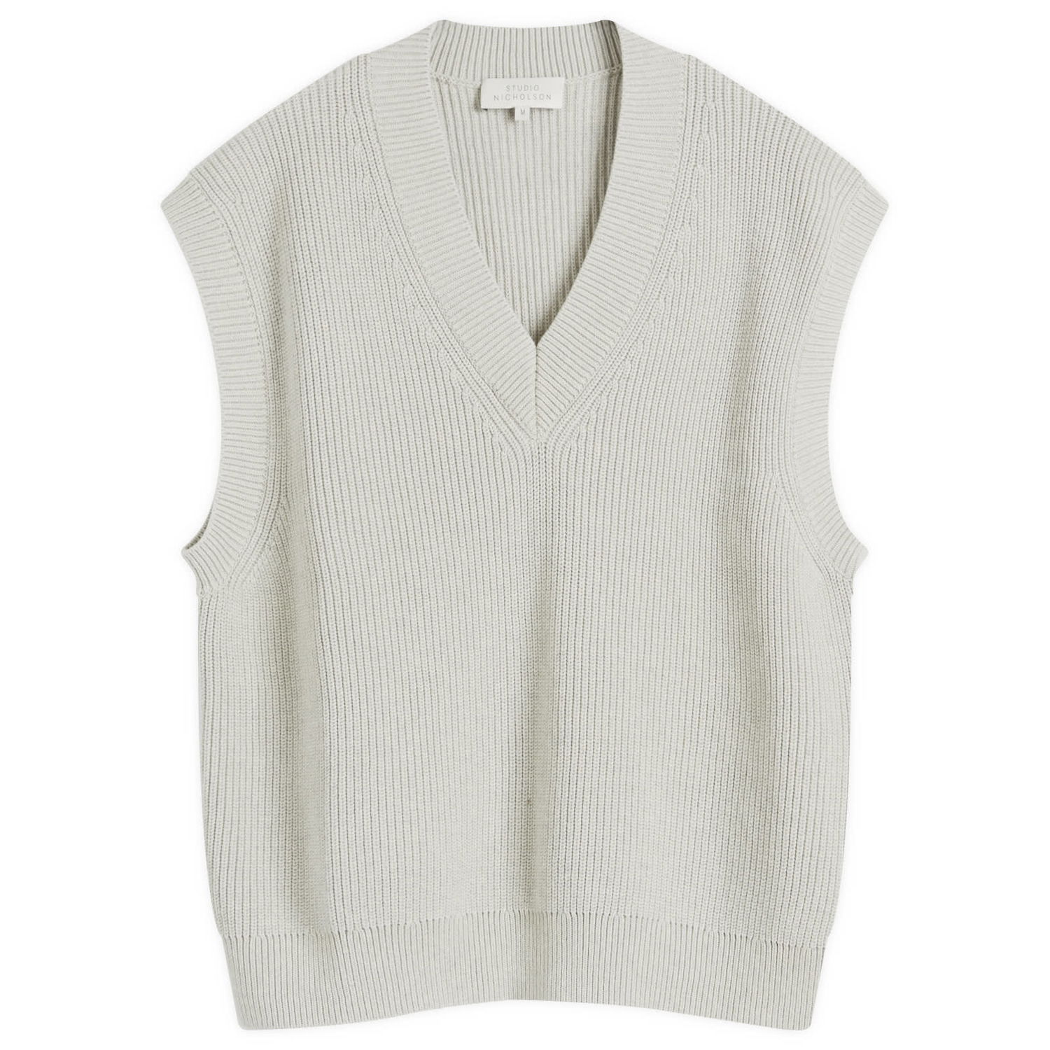 Пуловер Studio Nicholson Studio Nicholson Knitted Vest Сиво | CULKINSNM-1305-GRM, 1