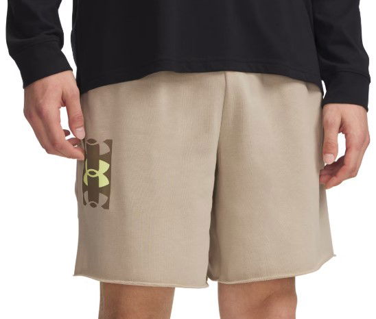 Къси панталони Under Armour Rival Terry Logo 8in Shorts Бежово | 1390147-299