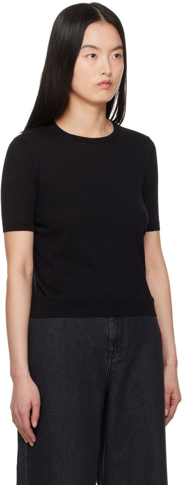 Пуловер Max Mara Weekend Max Mara Zibetto Knit T-Shirt Черно | 2515361041600, 1