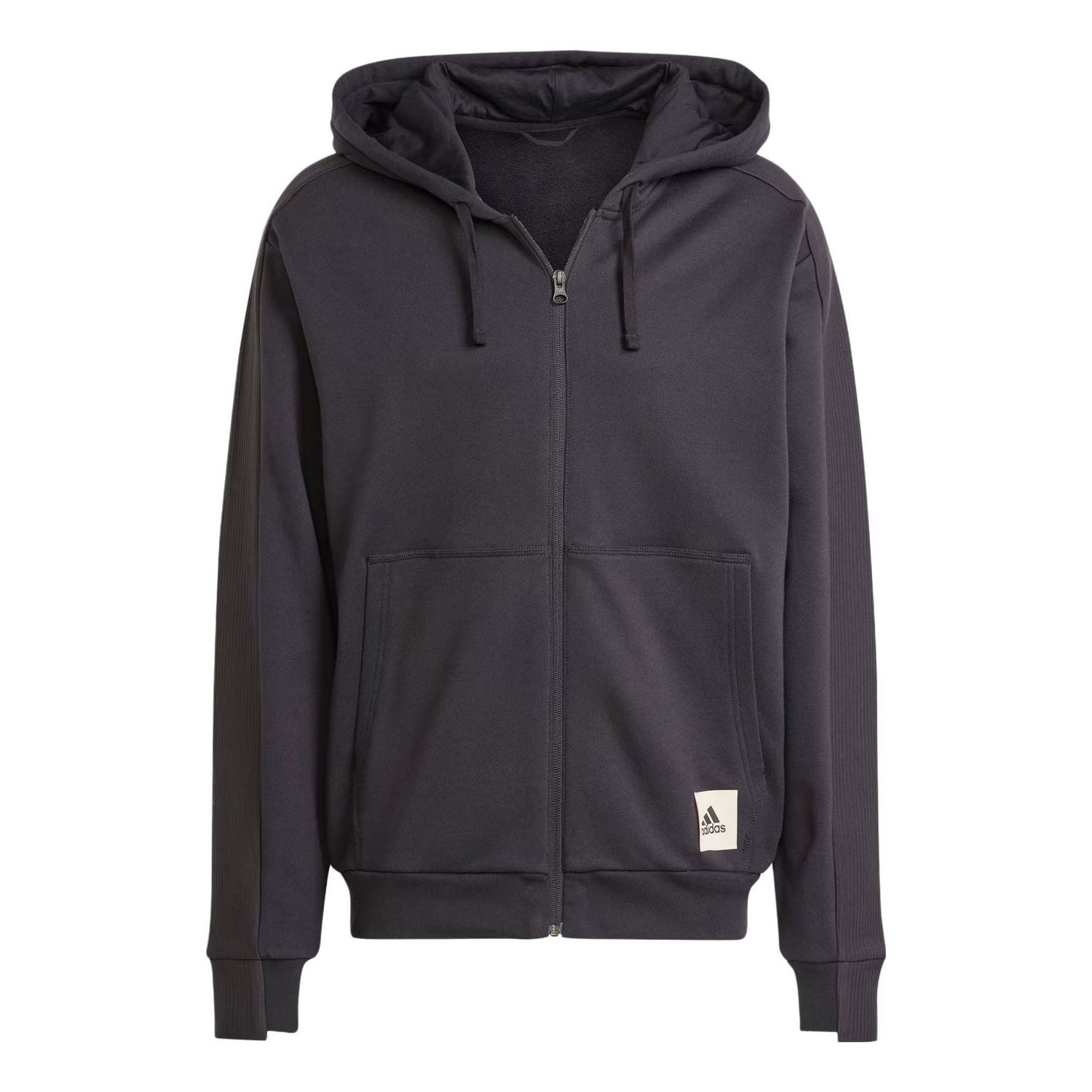 Суитчър adidas Originals Lounge Full-Zip Sweatshirt Сиво | IQ3422, 0