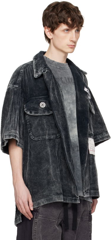 Яке Maison MIHARA YASUHIRO MIHARA YASUHIRO Amateur Sewn Like Corduroy Short-Sleeve Shirt Сиво | A14SH084, 1