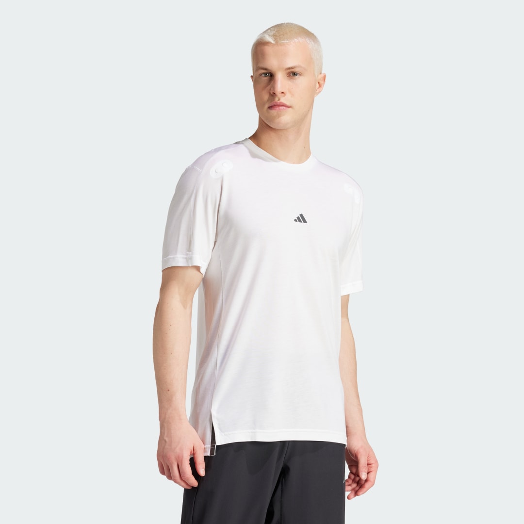 Тениска adidas Performance Premium Training Yoga T-Shirt Бяло | IL7138, 0