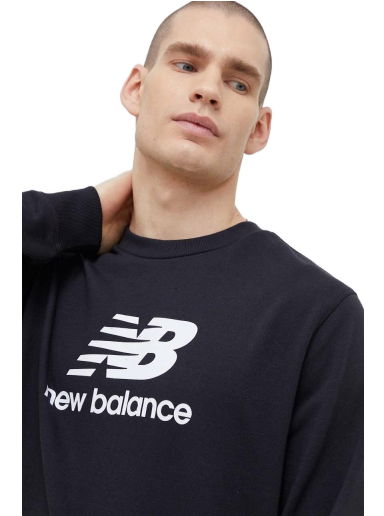 Essentials Stacked Logo French Terry Crewneck