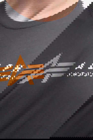 Тениска Alpha Industries Alpha Industries Printed T-Shirt Сиво | 118502.136, 3
