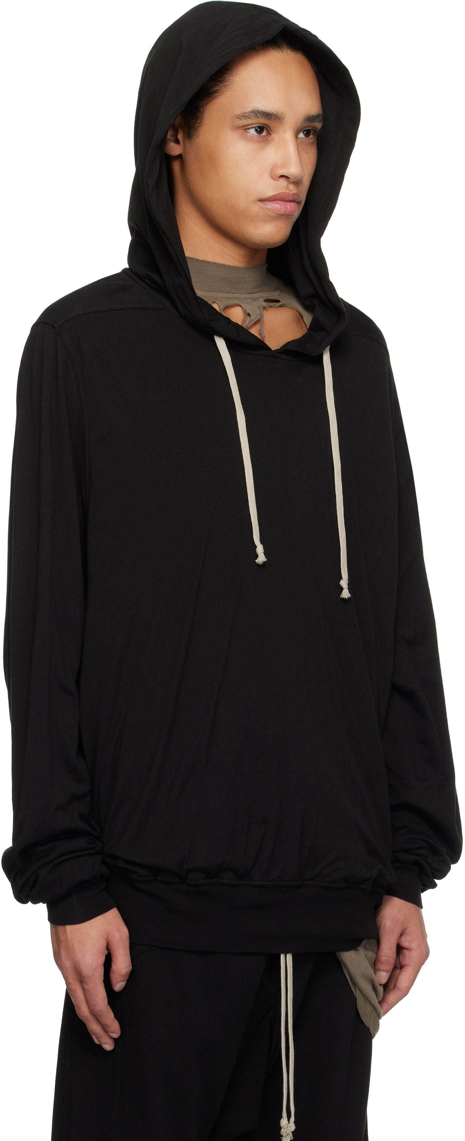 Суитчър Rick Owens Rick Owens DRKSHDW Hollywood Oversized Hoodie Черно | DU01E3262 BHDB, 1