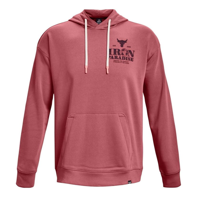 Суитчър Under Armour Project Rock Iron Paradise Heavyweight Terry Hoodie Червено | 1373562-600