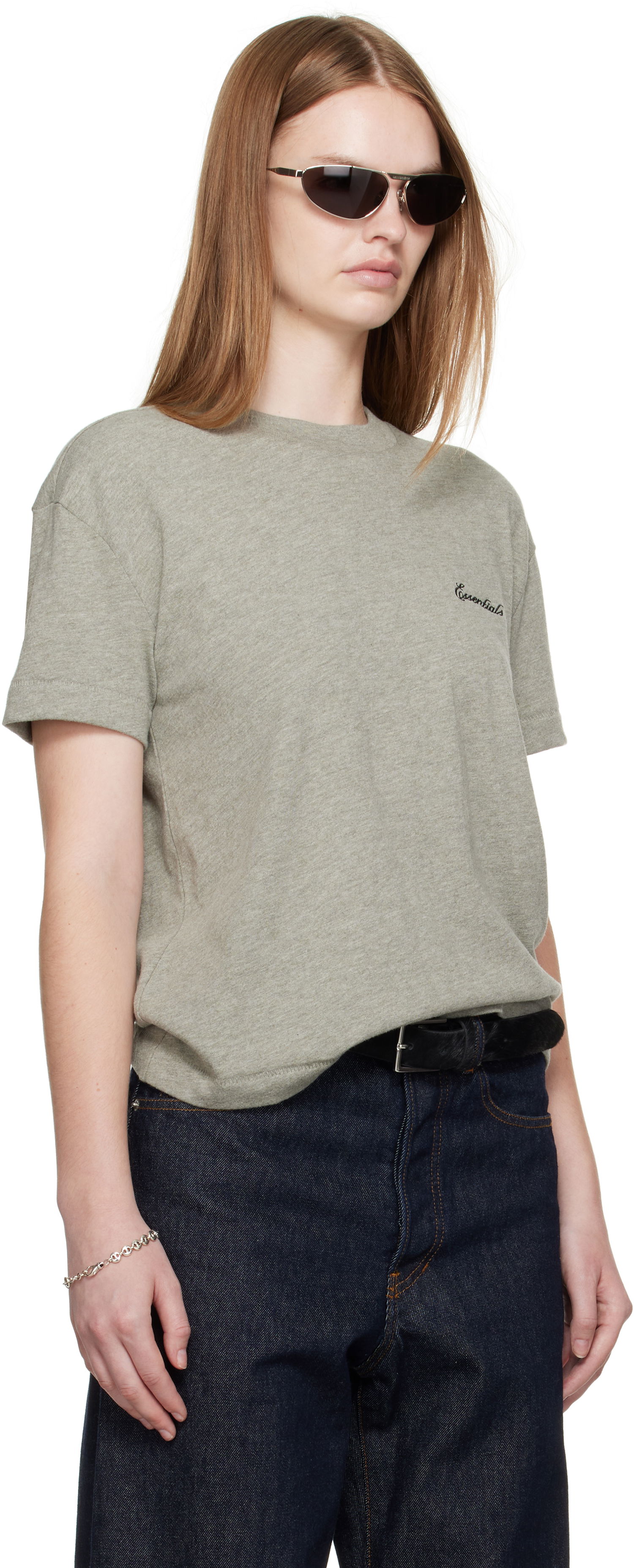 Тениска Fear of God Fear of God ESSENTIALS Classic Fit T-Shirt Сиво | 125SP255865FW, 1