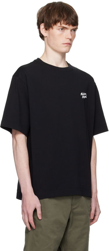 Тениска MAISON KITSUNÉ Maison Kitsuné Handwriting Oversized T-Shirt Бяло | PM00110KJ0119, 4