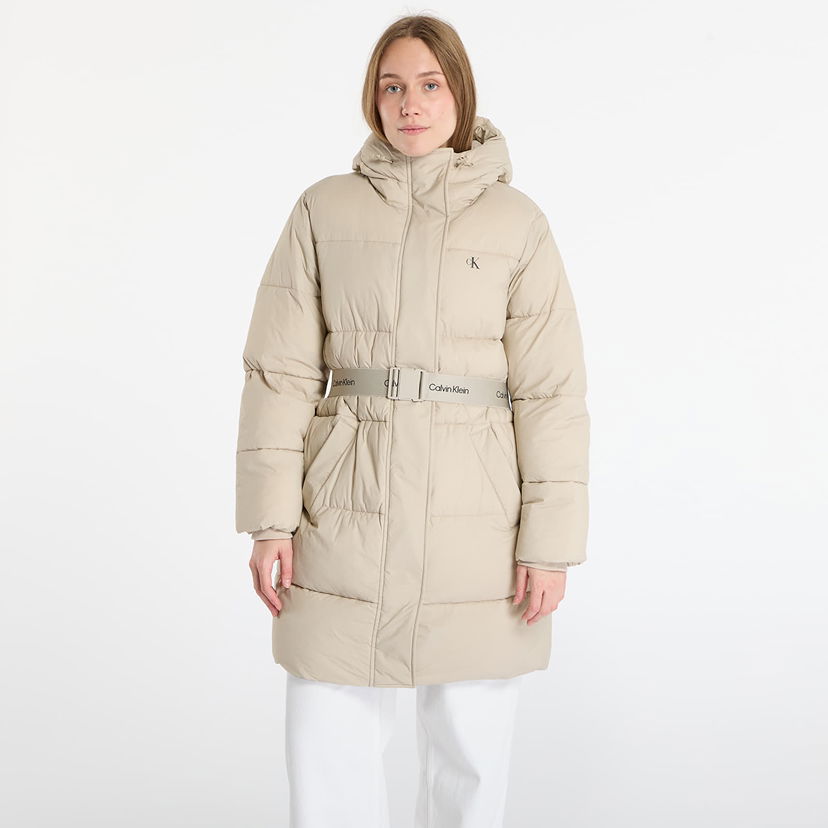 Палта CALVIN KLEIN Jeans Belted Midweight Coat Бежово | LV047D508G NSU