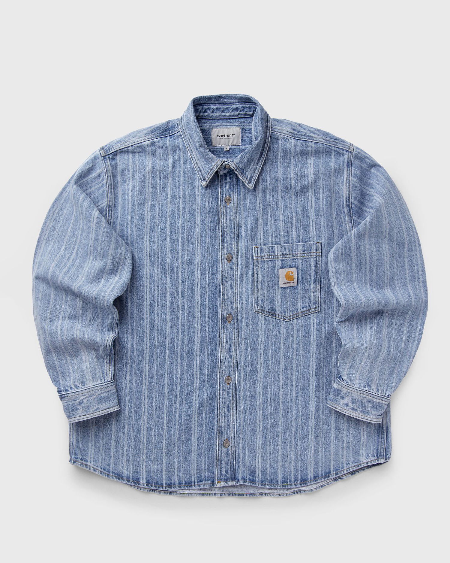 Риза Carhartt WIP Rylan Striped Denim Shirt Jacket Синьо | I035567-32H.12, 0