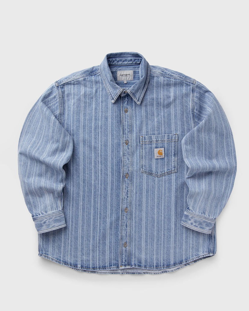 Риза Carhartt WIP Rylan Striped Denim Shirt Jacket Синьо | I035567-32H.12