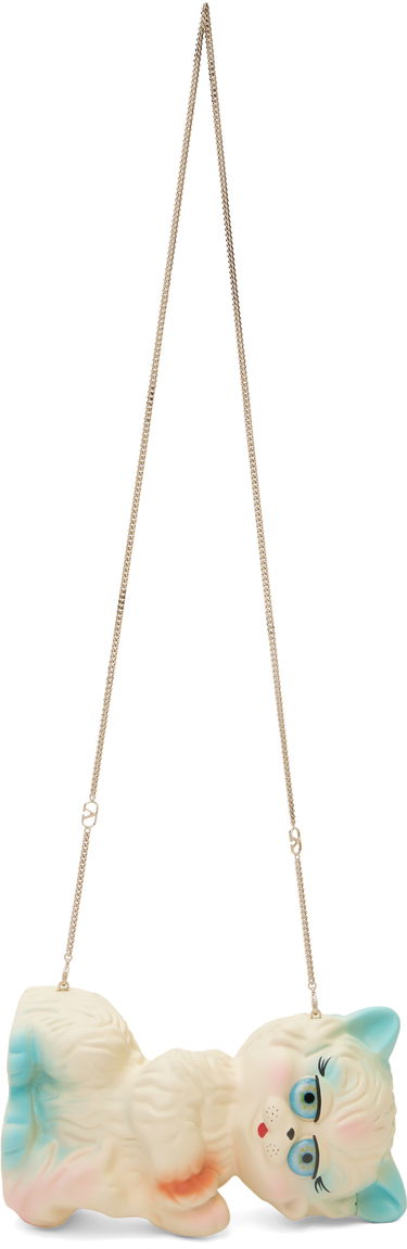 Дамска чанта Valentino Valentino Garavani Le Chat de La Maison Minaudiere Clutch Bag Бяло | 6W0B0R69WIY, 3