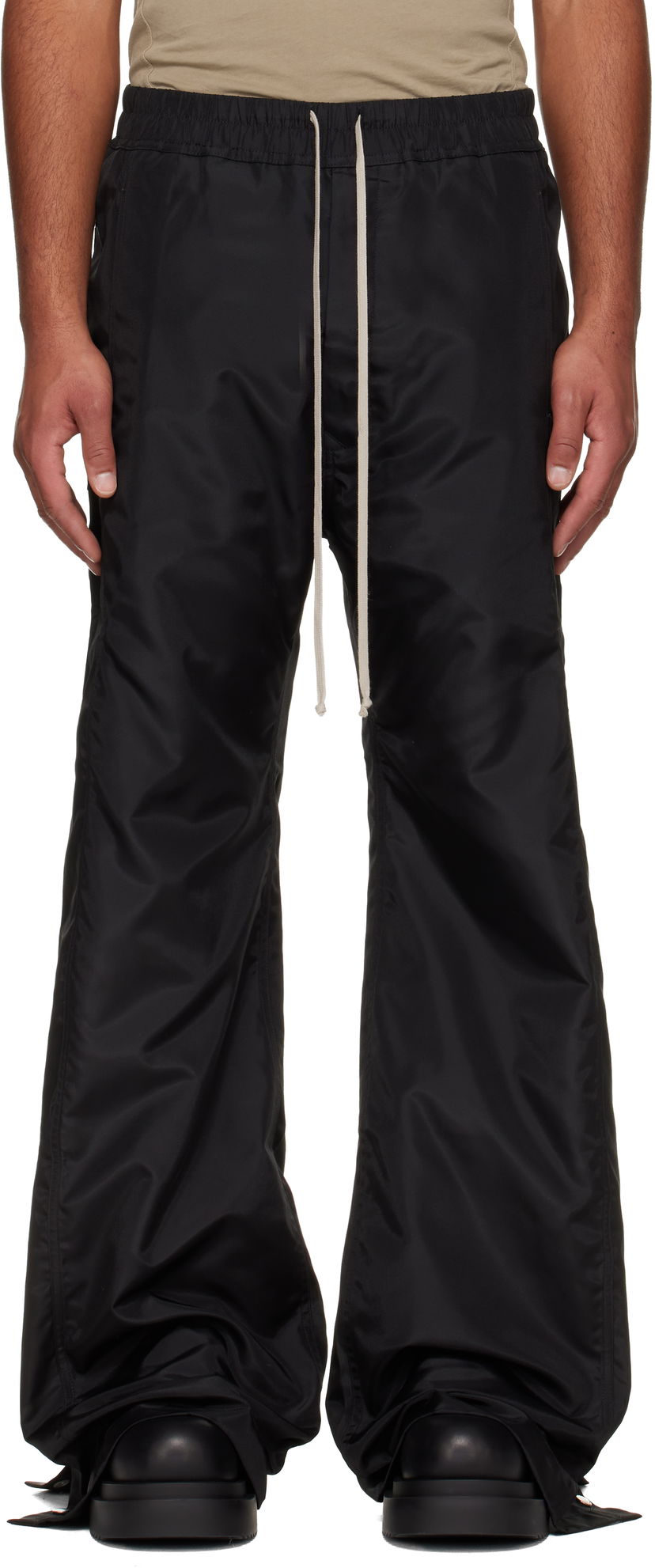 Спортни панталони Rick Owens DRKSHDW Concordians Pusher Elastic Waist Wide-Leg Track Pants Черно | DU02E7393 NCV