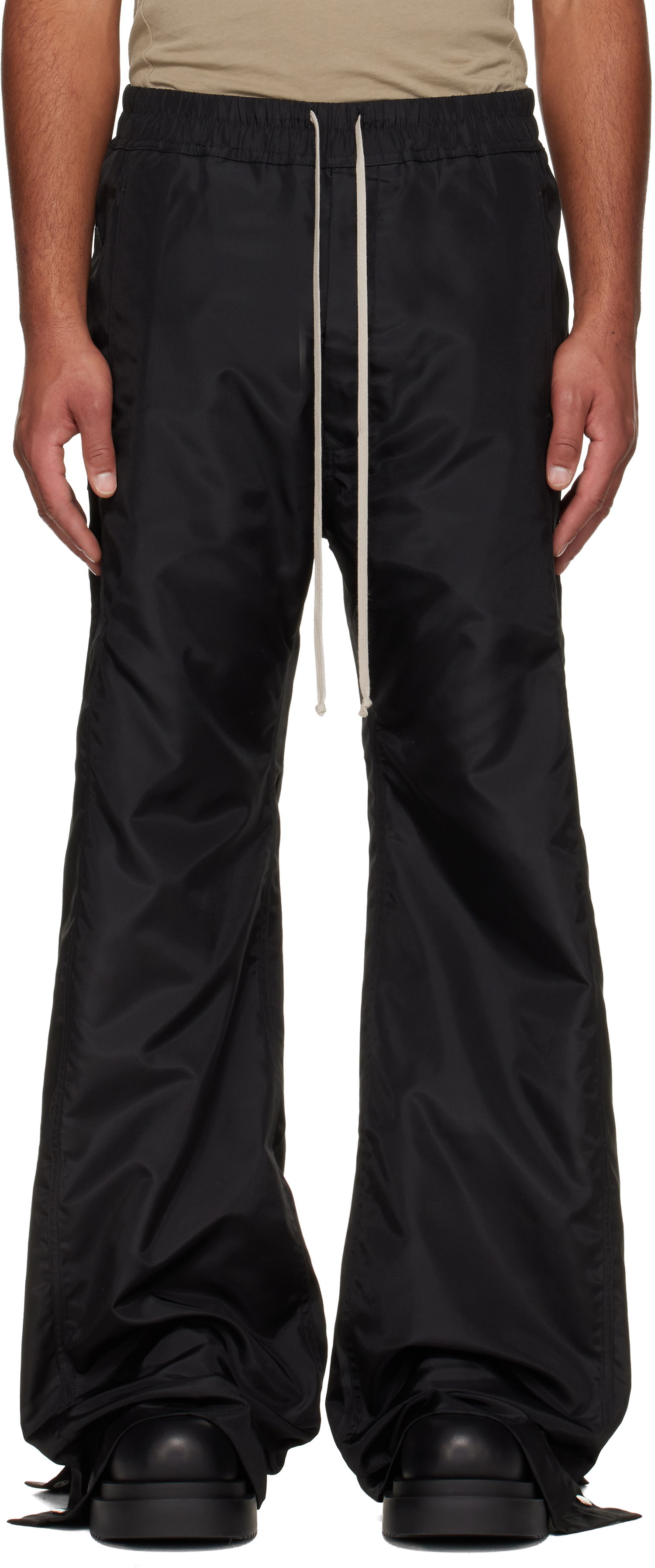 Спортни панталони Rick Owens DRKSHDW Concordians Pusher Elastic Waist Wide-Leg Track Pants Черно | DU02E7393 NCV, 0