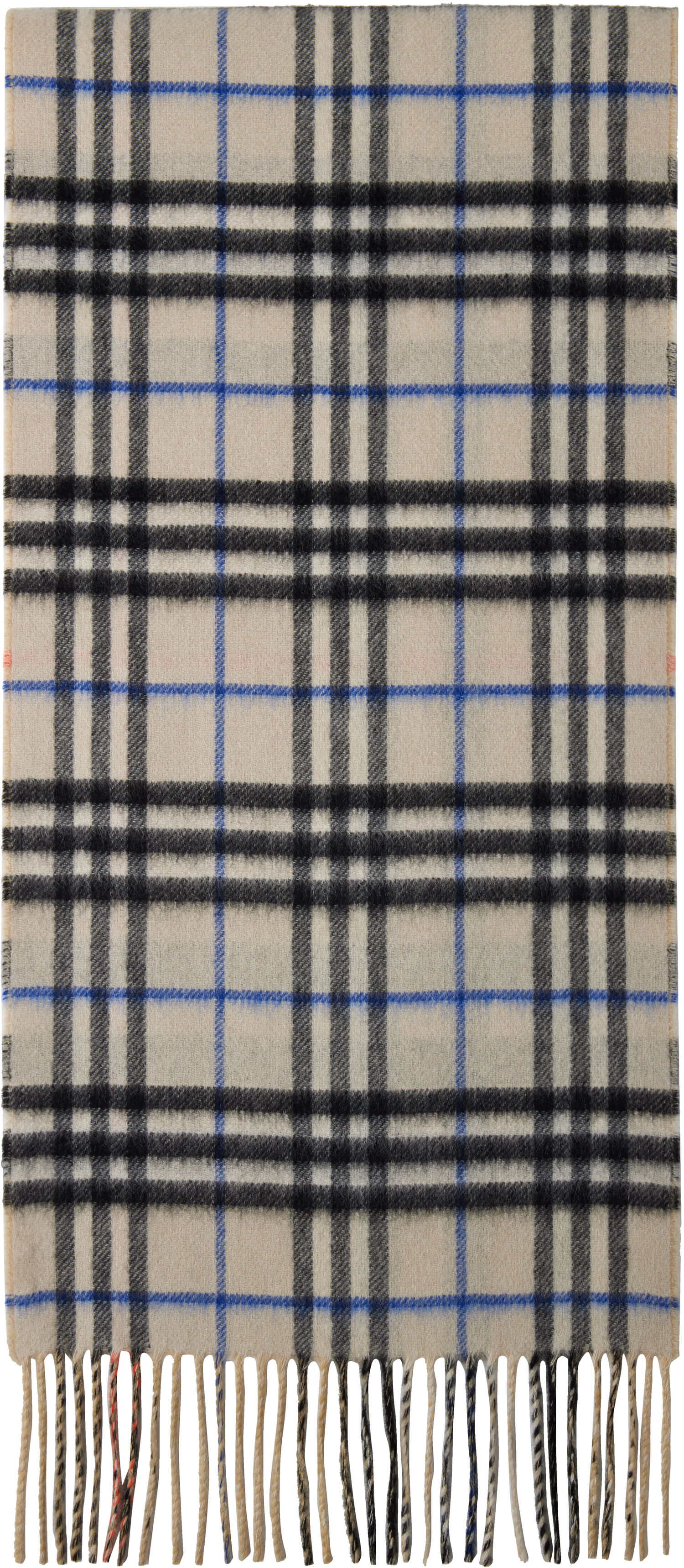 Шал Burberry Burberry Medium Cashmere Check Scarf Бежово | 8090952, 0