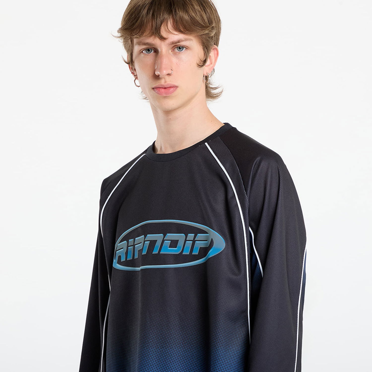Фланелка RIPNDIP RIPNDIP Surround Sound Hockey Jersey Черно | RNDFALL25104, 1