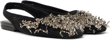 Аксесоари Dries Van Noten Dries Van Noten Embellished Mesh Slingback Ballerinas Черно | WS251-1617-800, 3