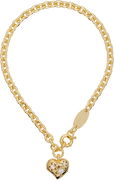 Vivienne Westwood Lee Chunky Chain Heart Pendant Necklace with Embellishments