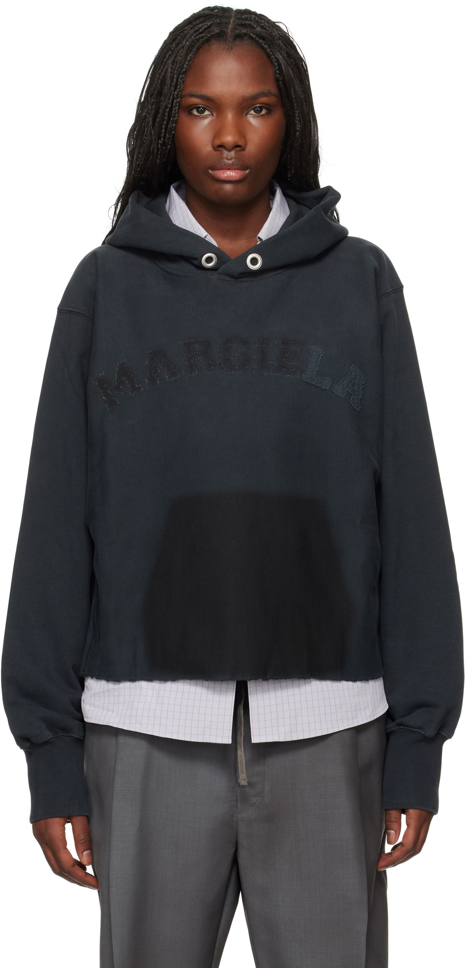 Суитчър Maison Margiela Cotton Logo Hoodie Черно | S51GU0133 S25520, 0
