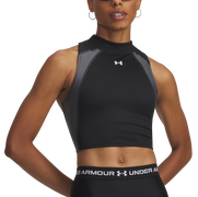 HeatGear Rib Mock Neck Crop Top
