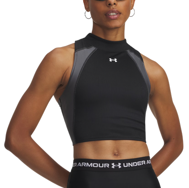 Съкратен топ Under Armour HeatGear Rib Mock Neck Crop Top Черно | 6003985-001, 0