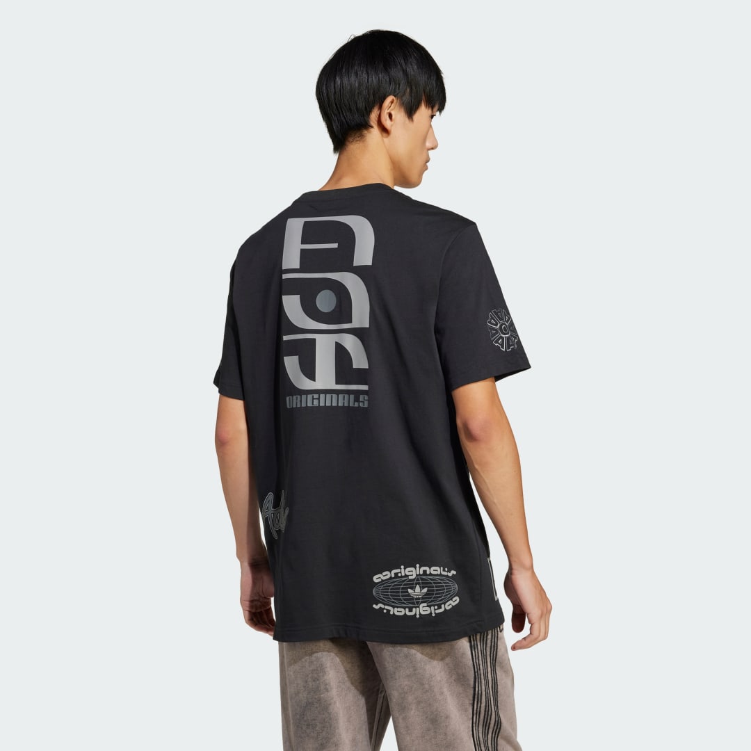 Тениска adidas Performance Graphic Print T-Shirt Черно | JP2676, 1