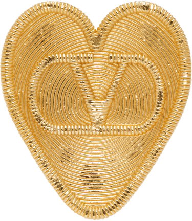 Значка Valentino Valentino Garavani Fil Perdu Gold-Tone Heart Brooch Металик | 6W0J0Z95MET, 0