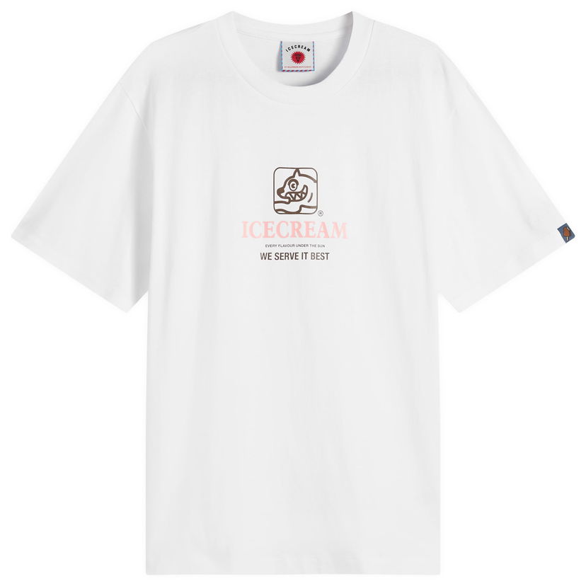 Тениска BBC IceCream Serve It Best T-Shirt, Size Large Бяло | IC25348-WHT
