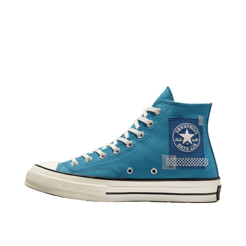 Кецове и обувки Converse Chuck 70 High Patchwork Синьо | A00733C